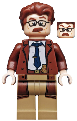 Commissioner Gordon - Reddish Brown Hair and Coat – СУПЕР ГЕРОИ