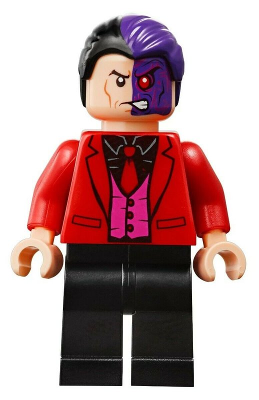 Two-Face - Black Shirt, Red Tie and Jacket – СУПЕР ГЕРОИ