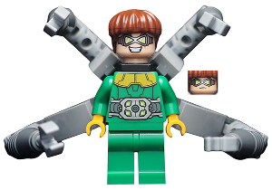 Dr. Octopus (Otto Octavius) / Doc Ock - Green Outfit, Long Mechanical Arms without Stickers – СУПЕР ГЕРОИ