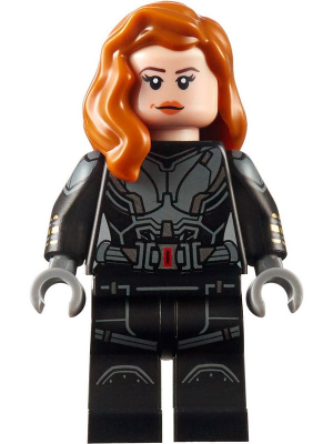 Black Widow - Black Jumpsuit, Dark Orange Mid-Length Hair, Printed Legs, Printed Arms – СУПЕР ГЕРОИ