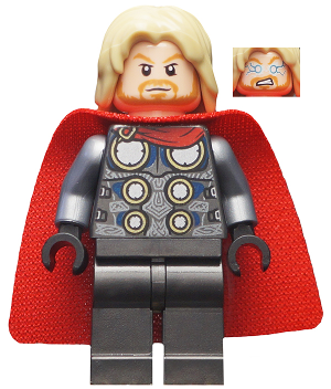Thor - Spongy Cape with Single Hole, Pearl Dark Gray Legs – СУПЕР ГЕРОИ