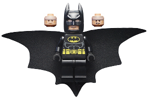 Batman - Black Suit with Yellow Belt and Crest (Type 2 Cowl, Outstretched Cape) – СУПЕР ГЕРОИ
