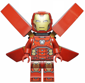 Iron Man - Silver Hexagon on Chest, Wings without Stickers – СУПЕР ГЕРОИ