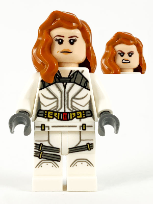 Black Widow - White Jumpsuit, Dark Orange Mid-Length Hair – СУПЕР ГЕРОИ