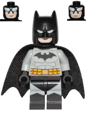Batman - Light Bluish Gray Suit with Yellow Belt, Black Crest, Mask and Cape (Type 3 Cowl) – СУПЕР ГЕРОИ