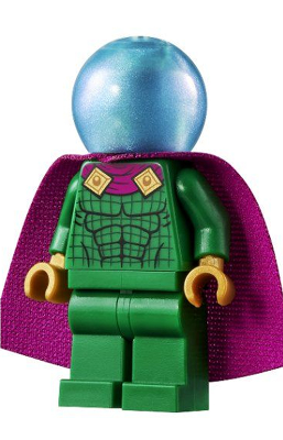 Mysterio - Light Bluish Gray Head, Satin Trans-Light Blue Helmet, Double Hole Cape – СУПЕР ГЕРОИ