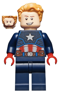 Captain America - Dark Blue Suit, Red Hands, Hair – СУПЕР ГЕРОИ