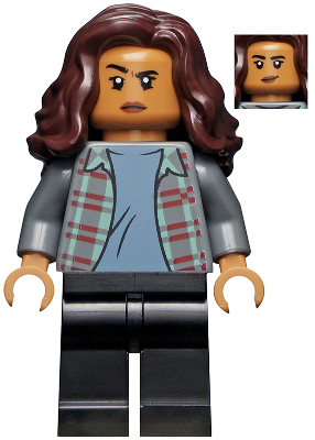 MJ (Michelle Jones) - Dark Bluish Gray Plaid Jacket, Dark Brown Wavy Hair – СУПЕР ГЕРОИ