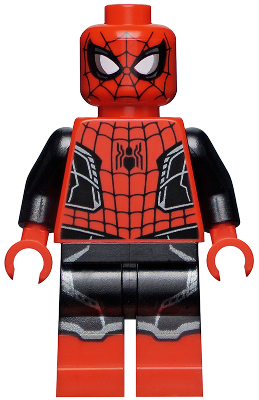 Spider-Man - Black and Red Suit, Small Black Spider, Silver Trim (Upgraded Suit) – СУПЕР ГЕРОИ