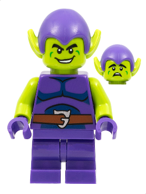 Green Goblin - Lime Skin, Dark Purple Outfit, Medium Legs – СУПЕР ГЕРОИ