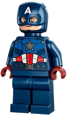 Captain America - Dark Blue Suit, Dark Red Hands, Helmet – СУПЕР ГЕРОИ