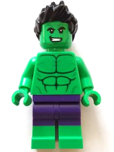 Hulk - Minifigure, Dark Purple Pants, Spiked Hair – СУПЕР ГЕРОИ