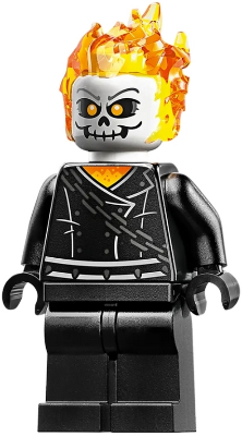 Ghost Rider, Johnathon 'Johnny' Blaze - White Head, Belt with Spikes – СУПЕР ГЕРОИ