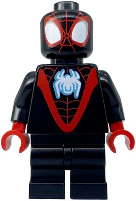 Spider-Man (Miles Morales) - Black Medium Legs, White Spider Logo – СУПЕР ГЕРОИ