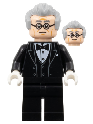 Alfred Pennyworth - Black Tuxedo, Light Bluish Gray Hair – СУПЕР ГЕРОИ