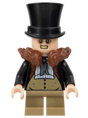 The Penguin - Reddish Brown Fur Collar, Dark Tan Waistcoat and Legs – СУПЕР ГЕРОИ