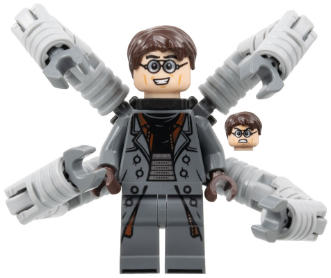 Dr. Octopus (Otto Octavius) / Doc Ock - Dark Bluish Gray Outfit, Mechanical Arms – СУПЕР ГЕРОИ