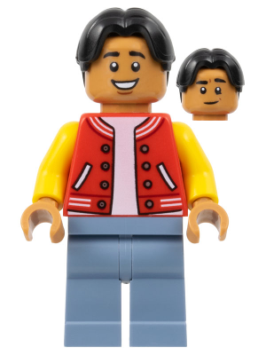 Ned Leeds - Red and Yellow Letter Jacket, Sand Blue Legs – СУПЕР ГЕРОИ