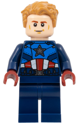 Captain America - Dark Blue Suit, Dark Red Hands, Hair – СУПЕР ГЕРОИ