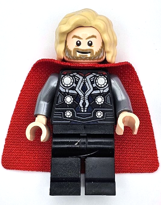 Thor - Spongy Cape with Single Hole, Black Legs, Bushy Hair – СУПЕР ГЕРОИ