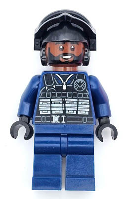 SHIELD Agent - Male, Tactical Vest, Black Goggles, Reddish Brown Head – СУПЕР ГЕРОИ