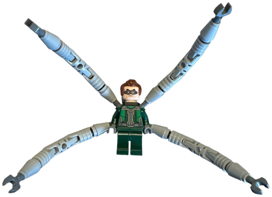 Dr. Octopus (Otto Octavius) / Doc Ock - Dark Green Suit, Mechanical Arms with Hinges – СУПЕР ГЕРОИ