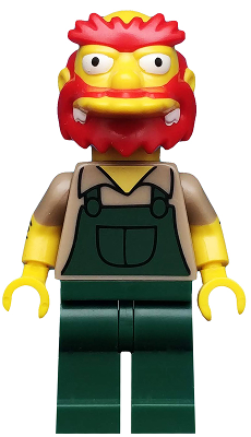Groundskeeper Willie, The Simpsons, Series 2 (Minifigure Only without Stand and Accessories) – КОЛЕКЦИОНЕРСКИ МИНИФИГУРКИ