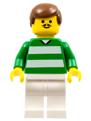 Soccer Player - Green and White Team with Number 4 on Back – СПОРТ