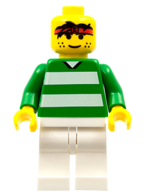 Soccer Player - Green and White Team with Number 3 on Back – СПОРТ