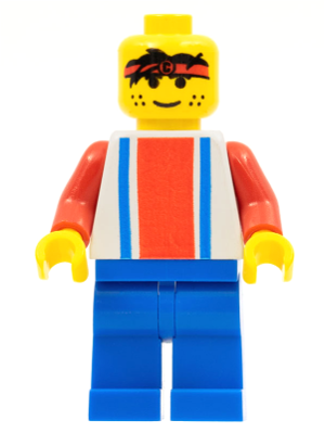 Soccer Player - Red, White, and Blue Team with Number 3 on Back – СПОРТ