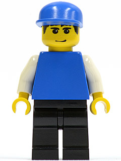Plain Blue Torso with White Arms, Black Legs, Blue Cap (Soccer Goalie) – СПОРТ