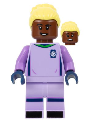 Soccer Goalie, Female, Lavender Uniform, Reddish Brown Skin, Bright Light Yellow Hair – СПОРТ