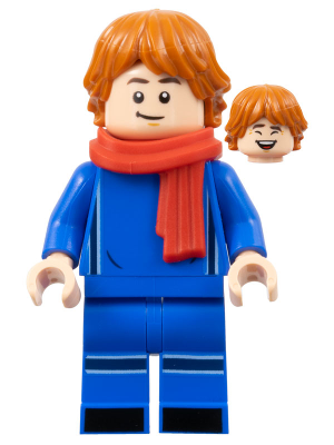 Soccer Spectator - Blue Soccer Uniform, Red Scarf, Dark Orange Hair – СПОРТ