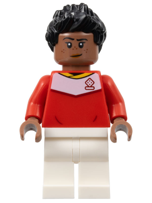 Soccer Spectator - Red Soccer Jersey, White Legs, Black Spiky Hair – СПОРТ