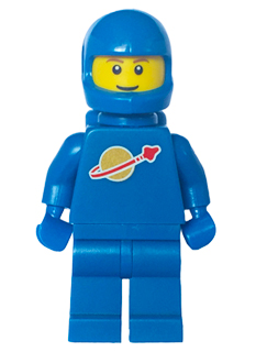 Classic Space - Blue with Air Tanks and Motorcycle (Standard) Helmet, Brown Eyebrows, Thin Grin (Reissue) – КОСМОС