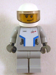 Star Justice Astronaut 1 - with Torso Sticker (Silver Badge), Smirk and Stubble Beard – КОСМОС