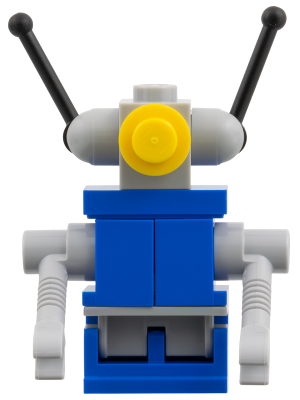 Classic Space Droid - Light Bluish Gray and Blue with Yellow Eye and Light Bluish Gray Arms – КОСМОС