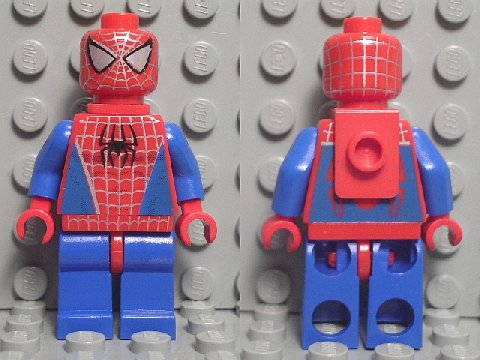 Spider-Man 1 - Blue Arms and Legs, Silver Webbing, Neck Bracket – СПАЙДЪРМЕН