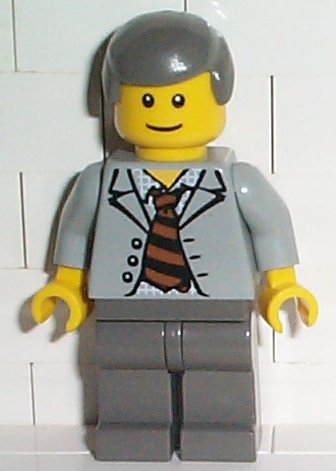 Scientist With Open Jacket, Black and Brown Stripe Tie and Plaid Shirt – СПАЙДЪРМЕН
