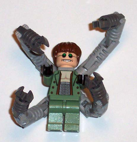Dr. Octopus (Otto Octavius) / Doc Ock, Sand Green Jacket, Sand Green Legs, Thin Toothy Smile - With Arms – СПАЙДЪРМЕН