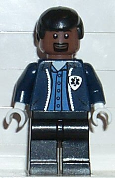 Ambulance Driver, Dark Blue Torso with EMT Star of Life Logo, Black Legs, Black Male Hair – СПАЙДЪРМЕН