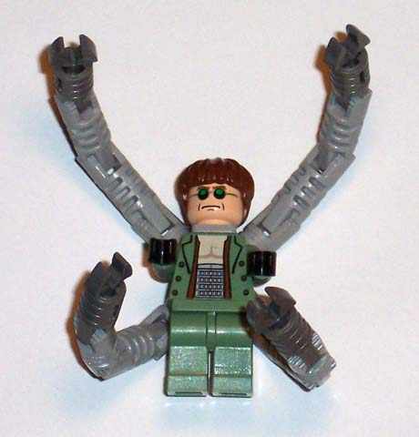 Dr. Octopus (Otto Octavius) / Doc Ock, Sand Green Jacket, Sand Green Legs, Thin Smirk - With Arms – СПАЙДЪРМЕН