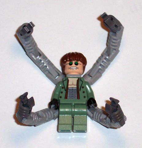 Dr. Octopus (Otto Octavius) / Doc Ock, Sand Green Jacket, Sand Green Legs, Clenched Teeth Smile - With Arms – СПАЙДЪРМЕН