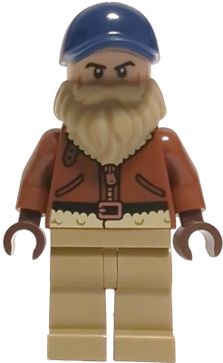 Chief Jim Hopper - Reddish Brown Coat, Dark Blue Cap, Dark Tan Beard – СТРАННИ НЕЩА