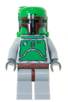 Boba Fett - Bluish Grays - Dark Red Helmet Highlights – СТАР УОРС