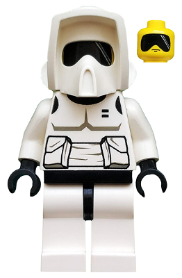 Imperial Scout Trooper - Yellow Head, Dark Gray Torso Print – СТАР УОРС