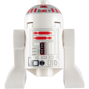 Astromech Droid, R5-D4, Short Red Stripes on Dome – СТАР УОРС