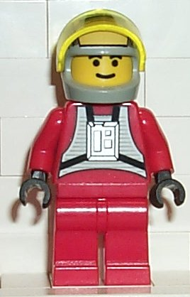 Rebel Pilot B-wing (Yellow Head, Light Gray Helmet, Trans-Yellow Visor) – СТАР УОРС