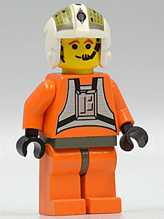 Rebel Pilot Y-wing (Jon 'Dutch' Vander, Gold Leader) - Yellow Head, Dark Gray Hips – СТАР УОРС