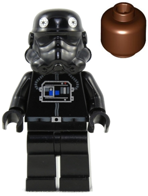 Imperial TIE Fighter Pilot - Reddish Brown Head – СТАР УОРС